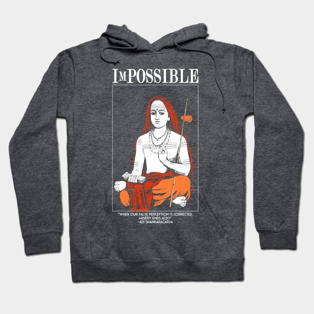 ImPossible : Adi Shankracharya Hoodie by swarna artz